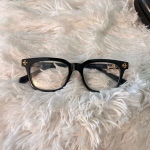 Chrome Glasses |Black & Gold|